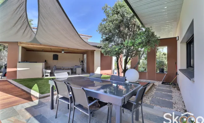 Villa contemporaine plain-pied vers Montpellier